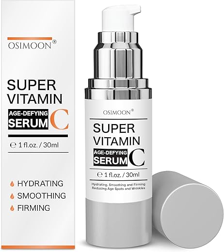 OSIMOON - Super Serum C para Mulheres Acima de 70 Anos, Serum de Vitamina C para o Rosto, Serum de Retinol para o Rosto, Serum Anti-Envelhecimento Rápido, Super Hidrata, Suaviza, Levanta e Tonifica, Uniformiza a Pele (30ml)