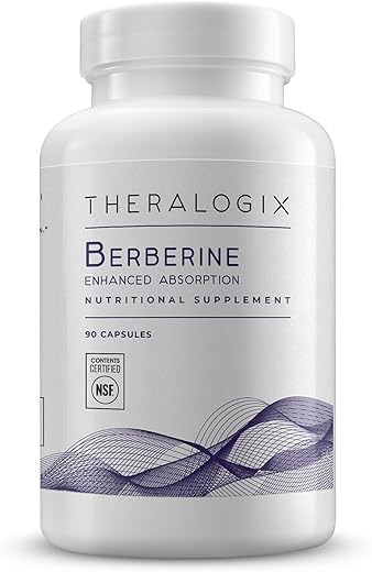 Berberine Enhanced Absorption – Suprimento de 90 Dias – Feito com Berberina Fitosoma para Apoiar o Metabolismo Saudável - Theralogix