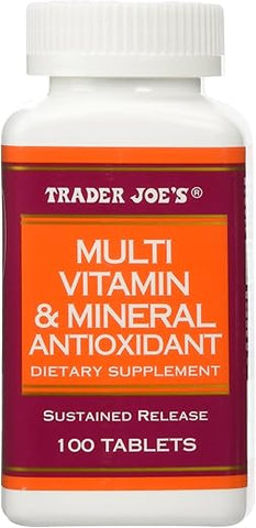 TJ's - Trader Joe’s Multivitamínico – Fórmula Completa para Saúde – 60 Cápsulas