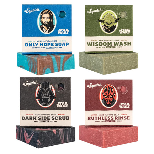 Coleção de Sabonetes Star Wars – Sabonetes Naturais para Homens – Kit com 4 Barras de Sabonete para Homens - Dr. Squatch