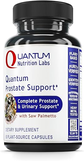 Labs – Suporte para Próstata, Fórmula para Saúde da Próstata, Suplemento Natural com Saw Palmetto Orgânico – 90 Cápsulas Vegetarianas - Quantum Nutrition
