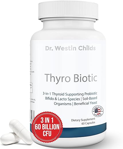 Thyro Biotic | Probiótico para Mulheres – Suporte à Tireoide, Saúde Digestiva | Marca Dr. Westin Childs - Dr. Westin Childs