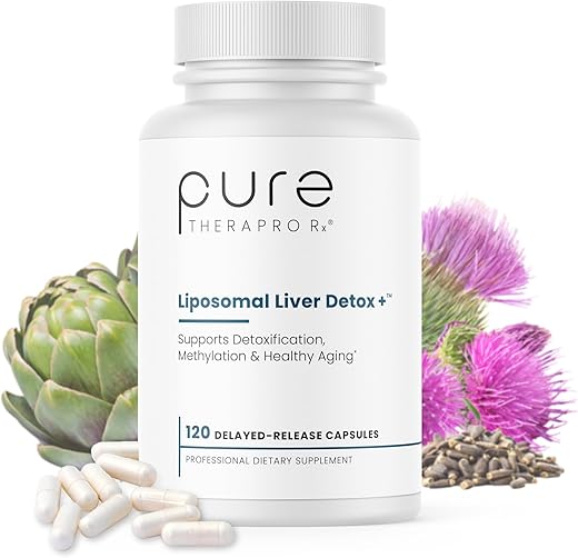 Liposomal Liver Detox 120 VCaps | Formato Liposomal Livre de Soja com Cofatores Nutricionais de Metilação | Suporta Desintoxicação e Limpeza do Fígado | Vegano - Pure Therapro Rx
