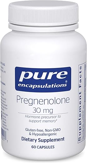 Pregnenolone – 30 mg – Suporte Hormonal – Suporte à Memória  Pura Encapsulations - Pure Encapsulations
