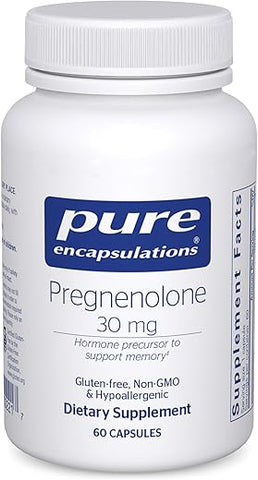 Pregnenolone – 30 mg – Suporte Hormonal – Suporte à Memória  Pura Encapsulations - Pure Encapsulations