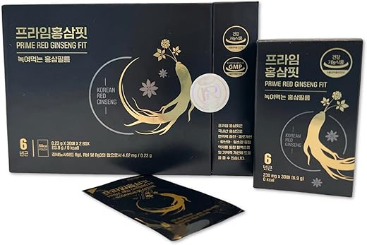Generic - Prime Korean Red Ginseng – Filme Orally Disintegrating (ODF) – Derrete na Boca – Fortalece a Imunidade, Alivia a Fadiga, Melhora a Memória e o Fluxo Sanguíneo, Possui Efeitos Antioxidantes