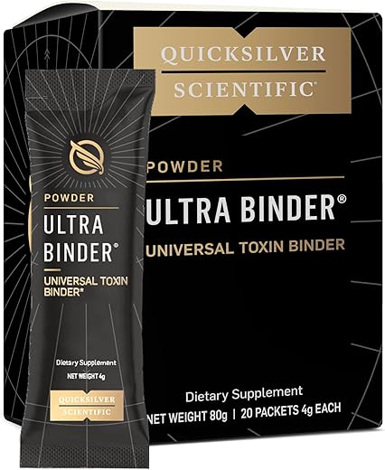 Ultra Binder Stick Packets – Desintoxicante Multi Toxinas com Argila Bentonita em Pó, Zeólita Detox – 10g - Quicksilver Scientific