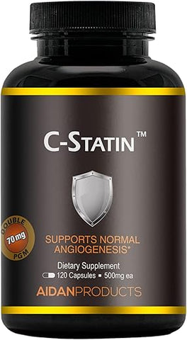 Aidan Products - C-Statin Support: Extrato Proprietário Clinicamente Estudado (120 Cápsulas) | Suporte para Angiogênese Normal