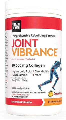 Joint Vibrance – Suporte Completo para Articulações e Cartilagens, Sabor Laranja Abacaxi, 21 Porções - Vibrant Health