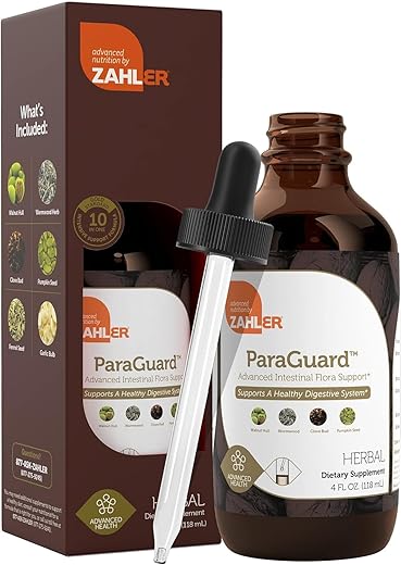 Gotas Líquidas ParaGuard – Suplemento para Saúde Intestinal – Fórmula com Artemísia, Alho, Semente de Abóbora, Cravo - Zahler