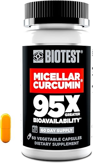 Micellar Curcumin 95x Maior Absorção (2 Meses de Fornecimento) – 60 Cápsulas - Biotest