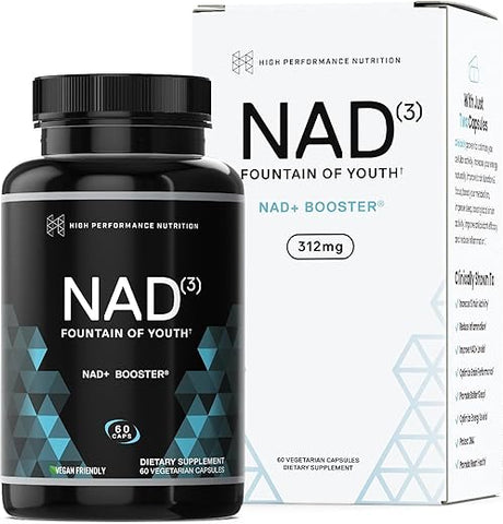 NAD Booster: Suplemento Natural de NAD, Energia, Longevidade e Saúde Celular – 312 mg por dose - HPN
