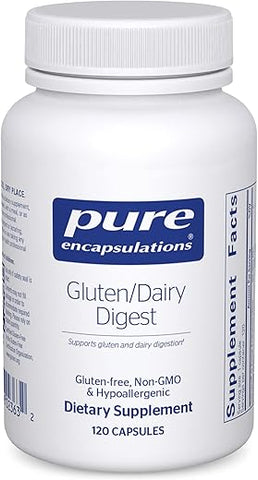 Digestão de Glúten e Laticínios | Mistura Única de Enzimas para Apoiar uma Digestão Saudável de Glúten e Laticínios* | 120 Cápsulas - Pure Encapsulations