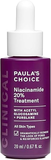 Paula's Choice - Paula’s Choice Serum Concentrado de Vitamina B3 Niacinamida 20%% CLINICAL – Tratamento Anti-Envelhecimento para Descoloração e Redução de Poros Dilatados – Sem Fragrância