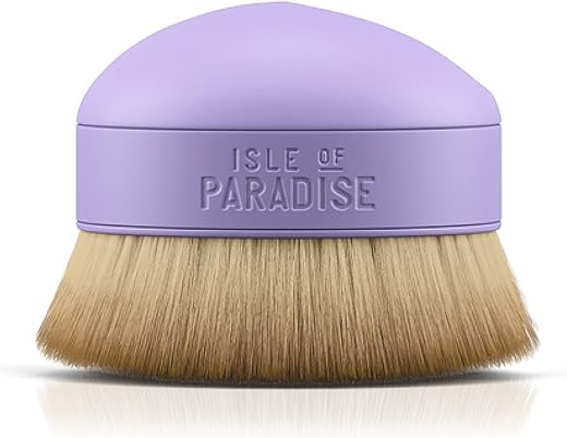 Pincel de Mistura e Aplicação Isle of Paradise Shape and Glow – Tamanho Compacto, Aplicador sem Listras para Rosto e Corpo  Isle of Paradise