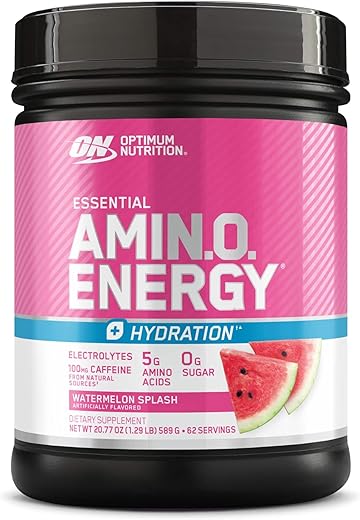 Amino Energy Hydration – Melancia Refrescante, 62 Porções, 300g - Optimum Nutrition