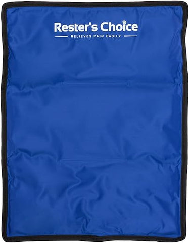 rester's choice - Gel Soft Flexível Reutilizável para Lesões – Grande (28cm x 37cm) para Quadril, Ombro, Joelho, Costas – Compressa Fria Confortável para Inchaço, Hematomas, Cirurgia
