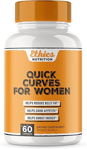 EPN Supplements - Ética Nutrição | Queimador de Gordura Rápido Quick Curves #1 Mais Forte para Mulheres | Supressor de Apetite, Acelerador de Metabolismo | Pílulas Dietéticas Queimadoras de Gordura da Barriga | Funcionam