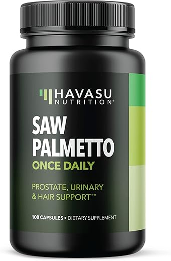 HAVASU NUTRITION - Saw Palmetto para a Saúde da Próstata Masculina | Suporte para a Próstata Masculina | Potente Saw Palmetto para DHT, Saúde Urinária e da Próstata | Fornecimento de mais de 3 Meses de Saw