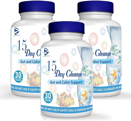 HAIION - Limpeza Intestinal e Suporte ao Cólon em 15 Dias – Pastilhas de Limpeza do Cólon por 15 Dias, Suporte para Limpeza Intestinal em 15 Dias, Suporte para Limpeza Intestinal em 15 Dias, Limpeza do Cólon Natural | Natural Slim Cleanse