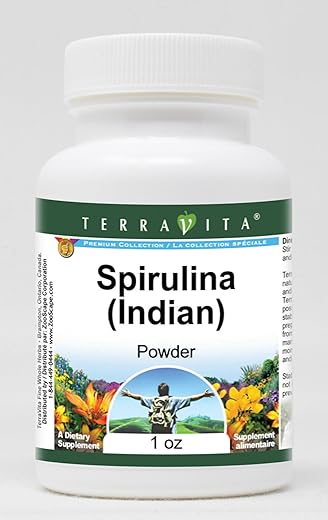 Terravita - Spirulina Indiana em Pó (1g) – 2 Embalagens | Marca: ZIN 521441