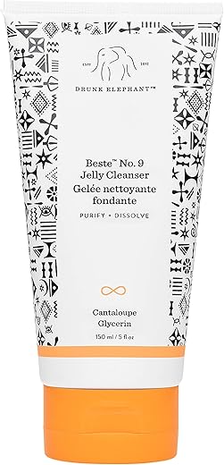 Beste No. 9 Jelly Cleanser – Limpeza Facial Suave e Removedor de Maquiagem para Todos os Tipos de Pele (150 mL / 5 Fl Oz) - Drunk Elephant