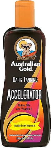 Acelerador de Bronzeado Escuro, Loção 8.5 Fluido Onça (250 ml) - Australian Gold