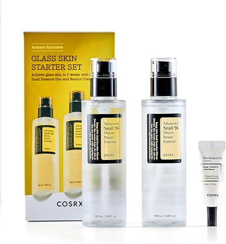 Glass Skin Starter Set, Essência de Mucina de Caracol Avançada 96 (100ml*2) - COSRX