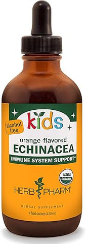 Kids Extrato Líquido de Echinacea Glicerina Certificado Orgânico, 4 oz (118 ml) - Herb Pharm
