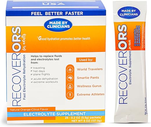 RecoverORS - Pó Eletrolítico 8 em 1 – 500g | Energia e Hidratação | Marca do Produto