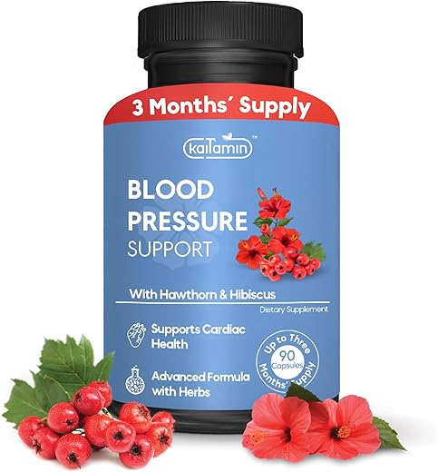 Kaitamin - Suplemento de Suporte à Pressão Arterial com Alho, Hibisco e Espinheiro – Saúde Cardíaca e Circulação, Ervas e Vitaminas para um Coração Saudável – 90 Cápsulas, 3