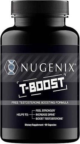 T Boost – Suplemento Potencializador de Testosterona Grátis para Homens, 90 Comprimidos - Nugenix