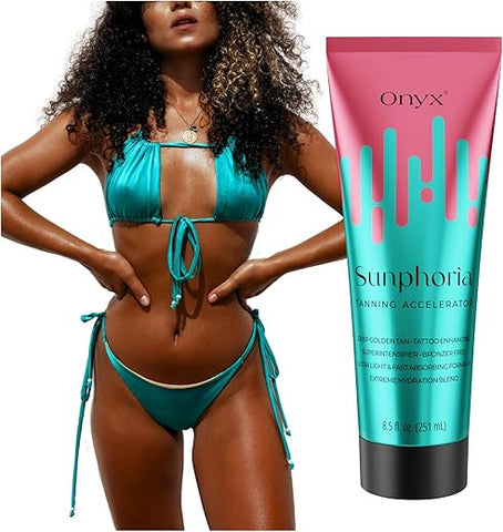 Sunphoria Acelerador de Bronzeamento | Loção Bronzeadora sem Bronzer para Ambientes Internos | 200ml - Onyx