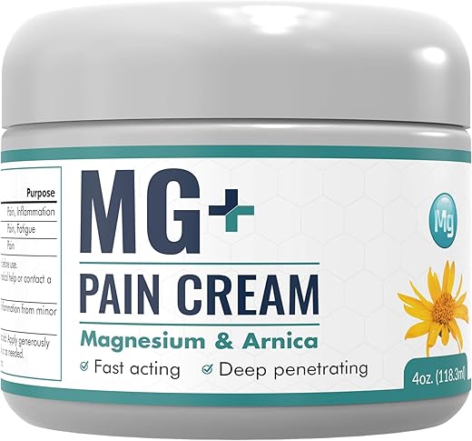 MARS WELLNESS - Creme Mars Wellness MG – Magnésio e Arnica Extra Forte – 120g – Alívio para Pernas e Articulações Doloridas, Cãibras nas Pernas, Esportes e Dor de Artrite – 1 Unidade