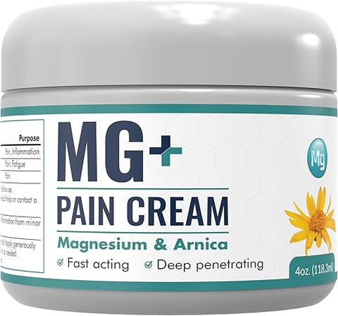 MARS WELLNESS - Creme Mars Wellness MG – Magnésio e Arnica Extra Forte – 120g – Alívio para Pernas e Articulações Doloridas, Cãibras nas Pernas, Esportes e Dor de Artrite – 1 Unidade
