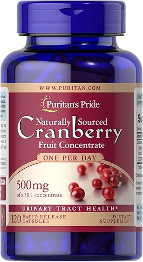 Puritan's Pride - Puritan’s Pride One A Day Cranberry – 120 Cápsulas Suporta a Saúde Urinária