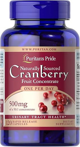 Puritan's Pride - Puritan’s Pride One A Day Cranberry – 120 Cápsulas Suporta a Saúde Urinária