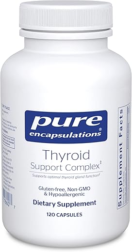 Complexo de Suporte à Tireoide Pure Encapsulations – Saúde da Tireoide* – Infusão Antioxidante – com Ashwagandha – 60 cápsulas