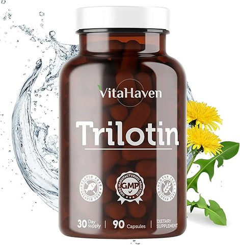 VitaHaven - Trilotin: Tratamento para Pés e Tornozelos Inchados com Edema na Perna Inferior – Reduz Inchaço nos Pés e Tornozelos por Retenção de Água – Inclui: Raiz de Dente-de-Leão