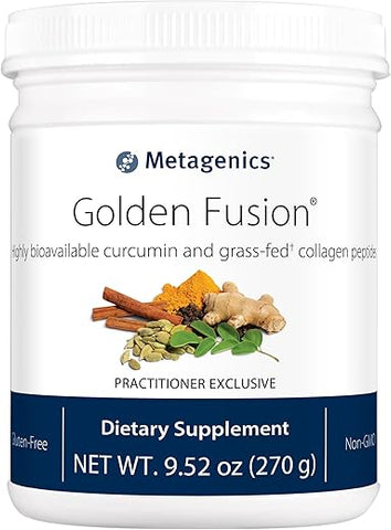 Golden Fusion: Curcumina Altamente Bioabsorvível e Peptídeos de Colágeno de Pasto†, 30 Porções - Metagenics