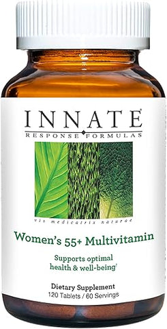 Multivitamínico Diário para Mulheres 55+ – Vegetariano, Não-OGM e Sem Glúten – 120 Comprimidos - Innate Response Formulas