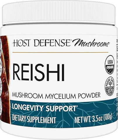 Reishi em Pó – Pó de Micélio de Cogumelo – Coração – 100g - Host Defense