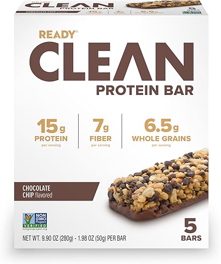 Generic - Barras de Proteína Genéricas Prontas para Consumo, Chocolate Chip (Em Embalagem ABOLABAN com Adesivo) – 3 Pacotes/15 Unidades