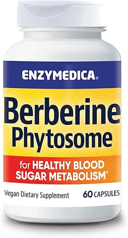 Berberine Phytosome: Potente Fórmula Natural para Saúde Digestiva e Metabólica – 60 Cápsulas - Enzymedica