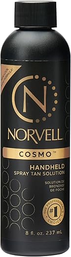 Spray Tan Solution Cosmo – Mistura Quente de Marrom para um Bronzeado Perfeito – 100ml - Norvell
