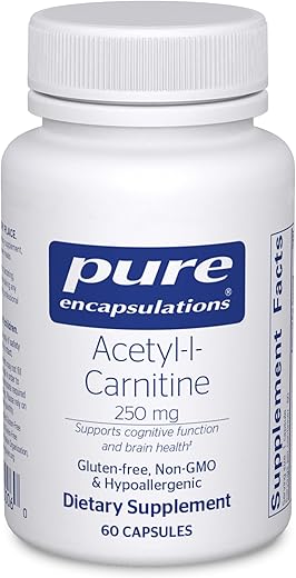 Acetyl-L-Carnitine 250 mg – Memória | Comprar Online | Frete Grátis - Pure Encapsulations