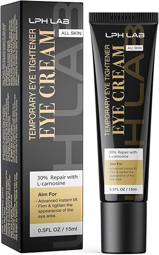 LPH LAB - Creme Temporário para Olhos, Redutor Instantâneo de Bolsas e Olheiras : Eye Tightener