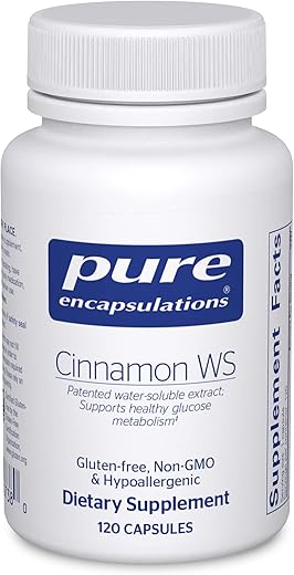 Canela WS | Extrato Patenteado Solúvel em Água para Metabolismo Saudável de Carboidratos | 120 Cápsulas - Pure Encapsulations
