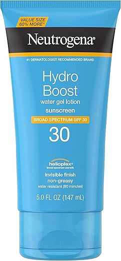 Hydro Boost Gel Hidratante Não Oleoso com FPS 30, Resistente à Água, 150ml - Neutrogena