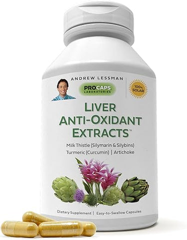 ANDREW LESSMAN - Andrew Lessman Extratos Antioxidantes para o Fígado 240 Cápsulas – Suporta os Tecidos Trabalhadores do Fígado, Promove a Saúde Ótima do Fígado